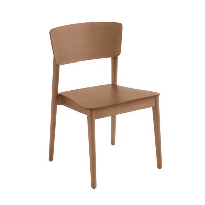 Cadeira Corporativa Sole Encosto e assento madeira - Empilhável